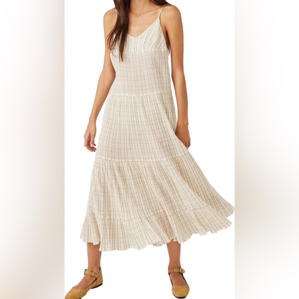 New Free People Marigold Cotton Gauze Sundress Size Large